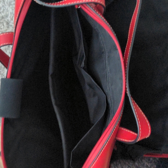 Lodis Bags Lodis Red Leather Laptop Bag Poshmark